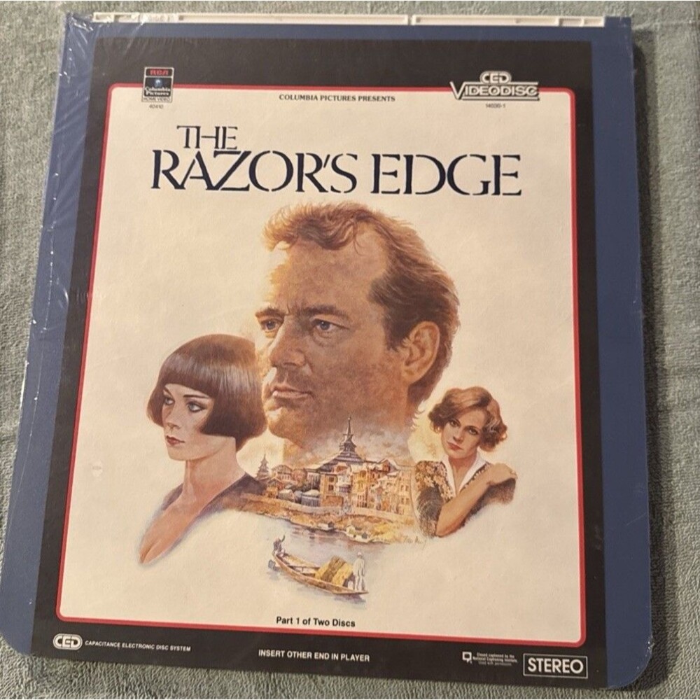 The Razor's Edge CED Videodisc 1984 Bill Murray John Byrum Drama Romance New